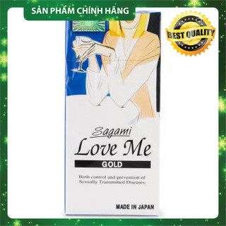 Bao cao su siêu mỏng Sagami Love Me Gold chính hãng hộp 10 chiếc