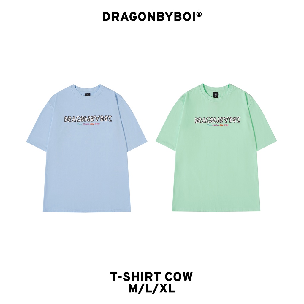 Áo Thun Local Brand - Phông Tee Cow Bò Sữa Dragonbyboi 100% cotton cao cấp