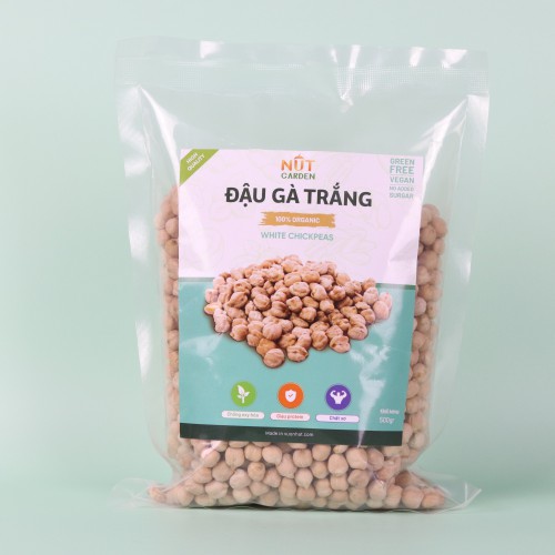 Hạt Đậu Gà Hữu Cơ Chickpeas Nut Garden - Nhập Khẩu Nam Mỹ - Túi 500gr, 1kg