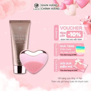 Combo Làm Sạch Da Cơ Bản (Máy Rửa Mặt Laco Luxury + Sữa Rửa Mặt DNA)