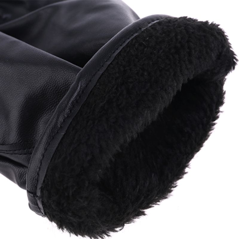 Đôi Găng Tay Giả Da Giữ Ấm Mùa Đông Cho Nam Mềm