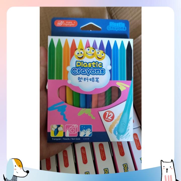 Màu Hữu Cơ, Bút Sáp Màu Hữu Cơ Bộ 12 Màu Và 24 Màu - Không Lem Ra Tay