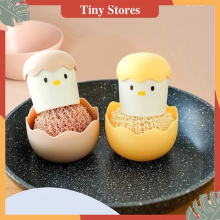 Miếng rửa chén bát, dụng cụ rửa chén bát, cọ xoong nồi hình dáng vỏ trứng con gà