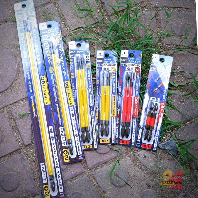 Mũi vít Nhật hai đầu có từ tính ANEX ACPM +2/+1/-6/-5