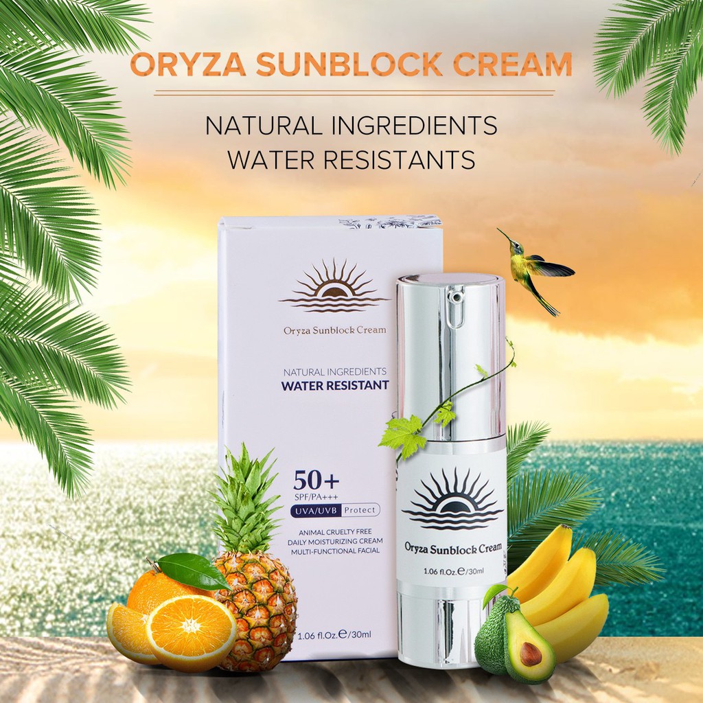 Kem Chống Nắng SunBlock Cream Oryza Ngọc Sâm Bảo Vệ Chăm Sóc Da 30ml