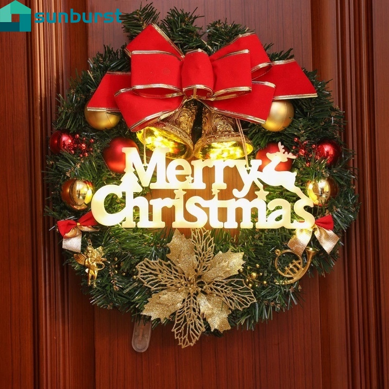 Dây đèn LED hình chữ Merry Christmas nhiều màu trang trí nhà cửa sân vườn
