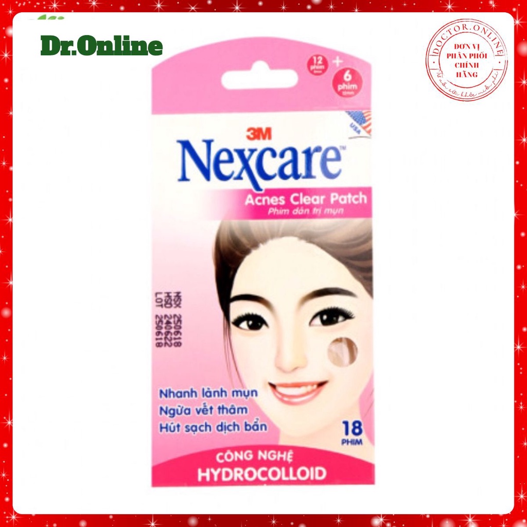 Hộp Phim dán mụn ( 1 hộp 18 miếng ) Nexcare 3M