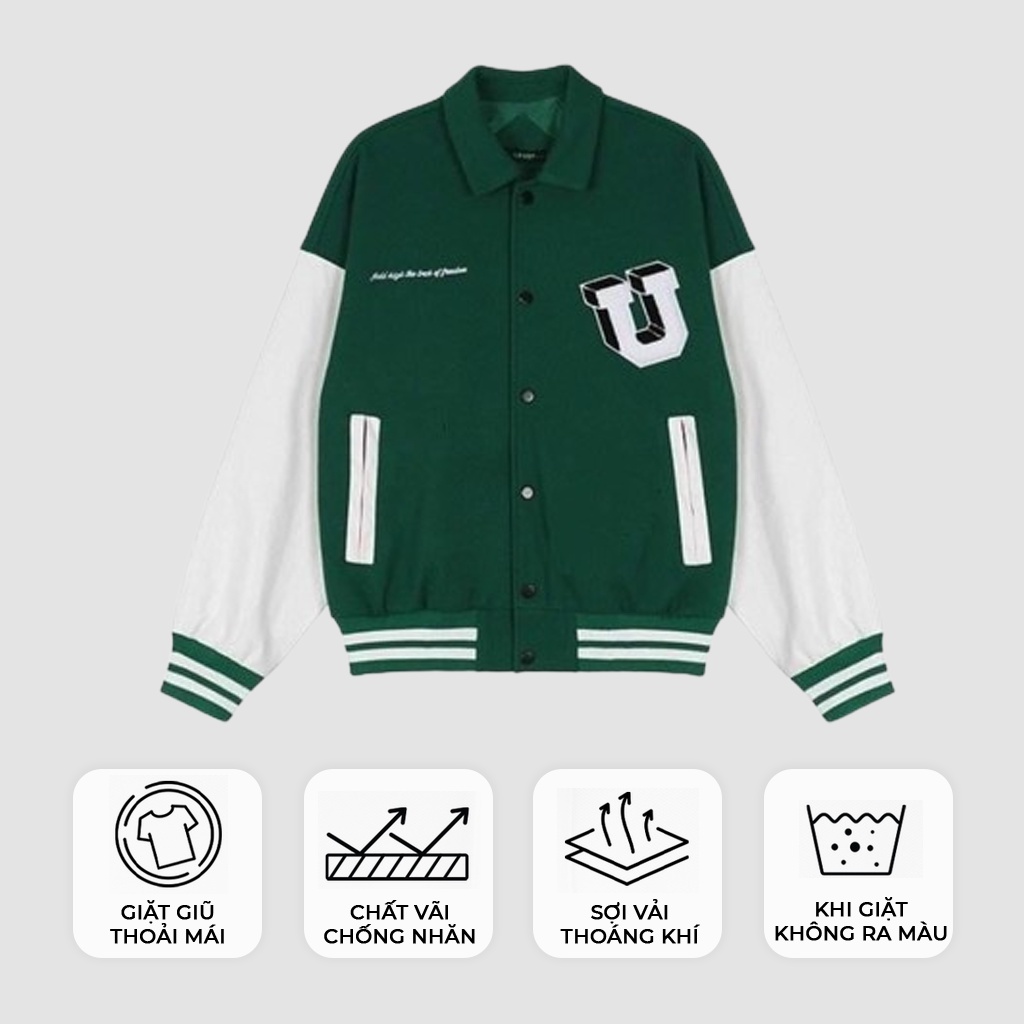 Áo Khoác Boober Xanh Lá Cây Form Unisex Nam , Nữ BBX999