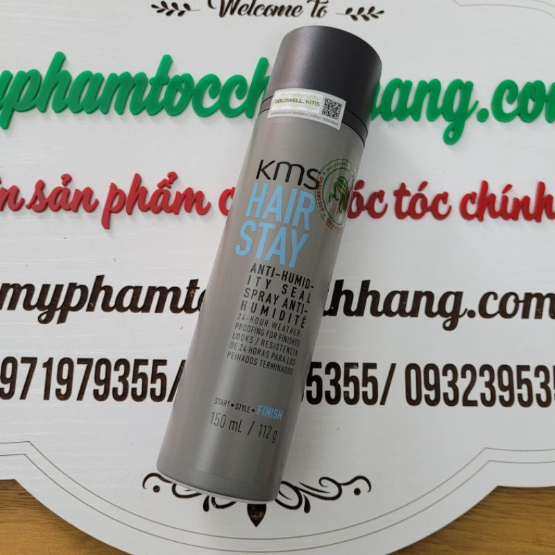 GÔM XỊT KHÓA CHỐNG ẤM KMS HAIRSTAY ANTI - HUMIDITY SEAL 150ml( 117g)