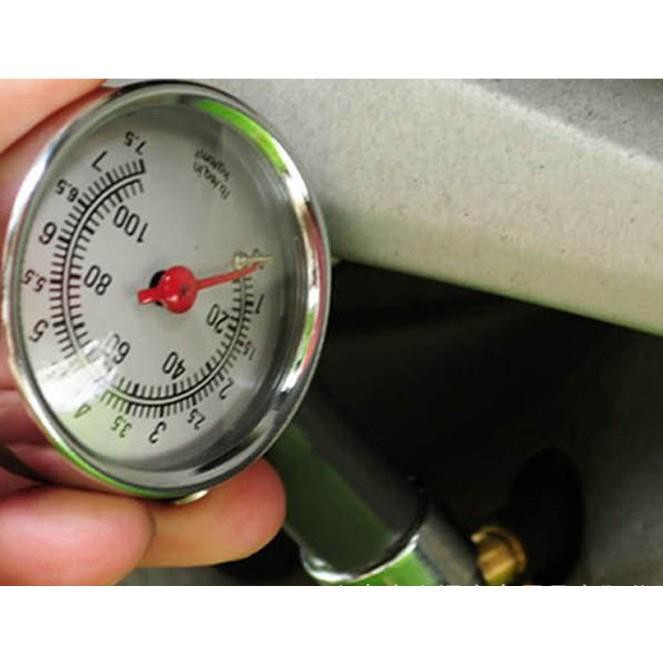 Đồng hồ đo áp suất lốp xe máy ô tô loại 1 đựng hộp nhựa cứng 447