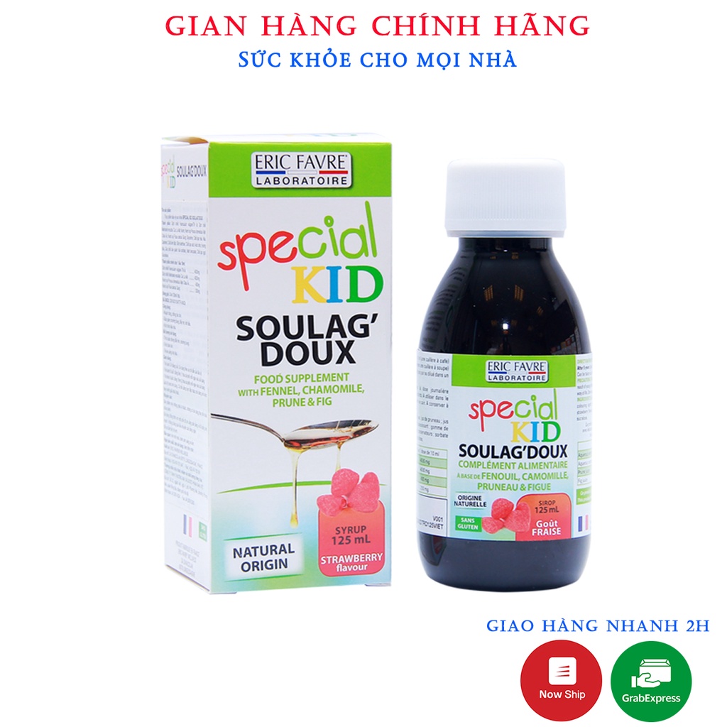 Special Kid Soulagdoux Hỗ Trợ Tiêu Hóa,Giảm Táo Bón,Nhuận Tràng.Hấp Thụ Dinh Dưỡng Ở Trẻ