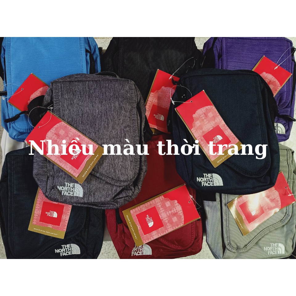 Túi đeo chéo nam nữ The North Face thời trang nhiều ngăn nhiều màu