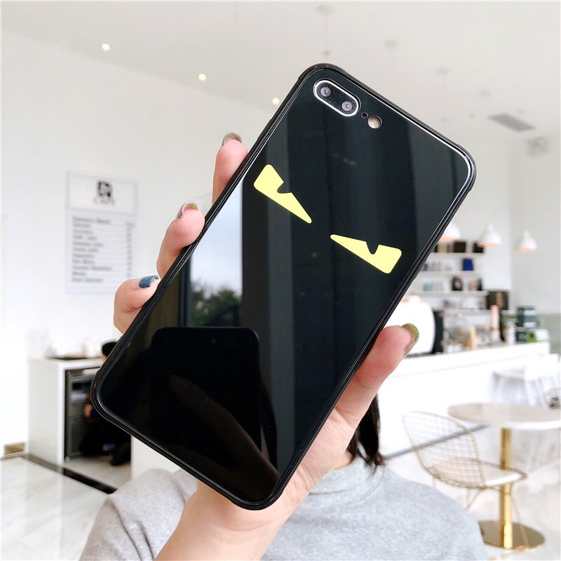 Ốp Iphone tráng gương đen phong cách - Iphone 6 6s iphone 6plus 6splus 7 iphone 7plus 8 iphone 8plus iphone X XS XSmax