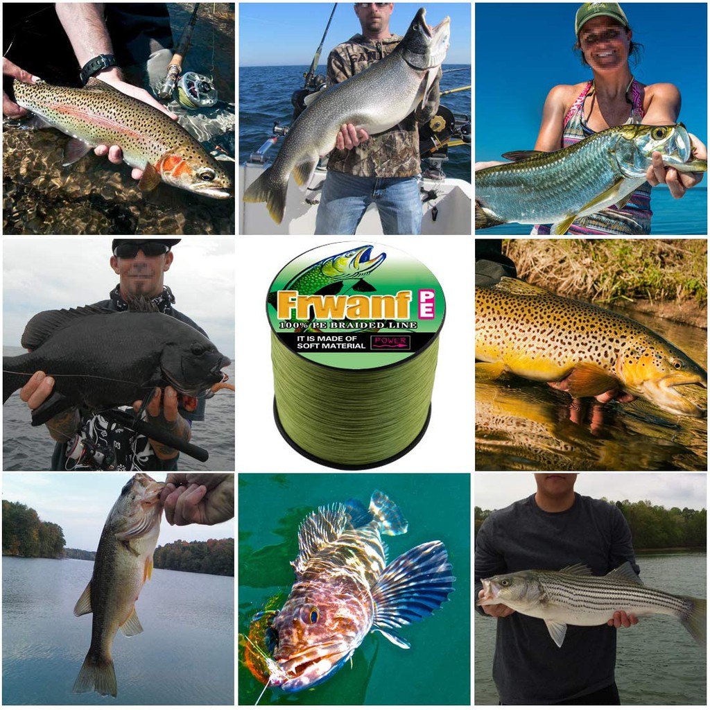 Cuộn Dây Câu Cá Bện 8 Sợi PE 500M 300M 1000M Siêu Chắc Chắn