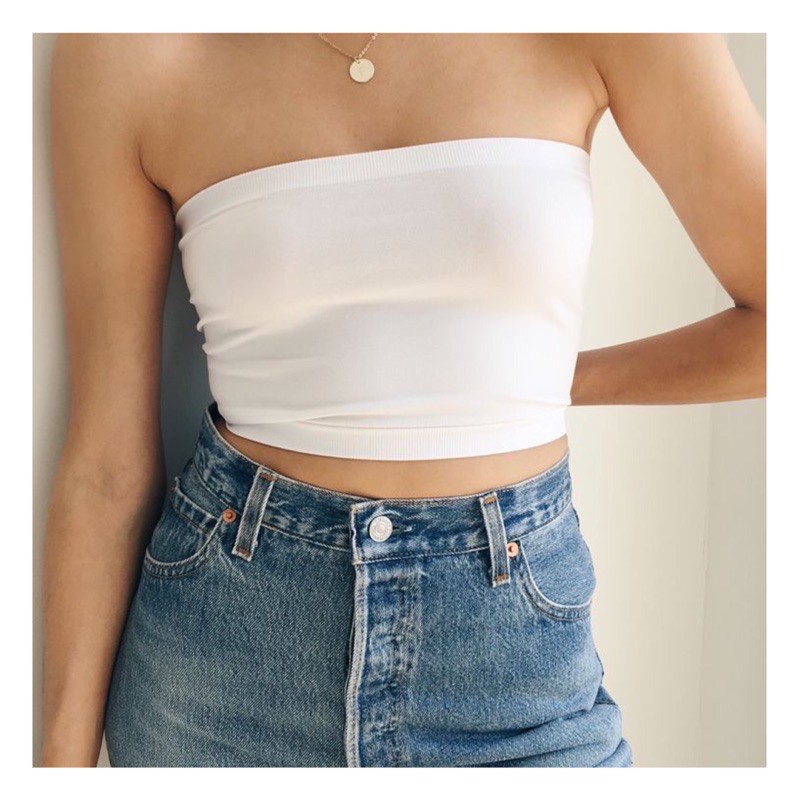 [Nhiều Mầu] Áo Quây Ngực Áo Ống Không Đệm Thun Nữ Croptop Dáng Ôm  Không Dây Xuất Khẩu F21l | BigBuy360 - bigbuy360.vn