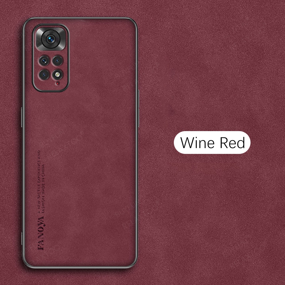 Ốp Điện Thoại Da Cừu + Silicon + TPU Nhám Chống Sốc Cho Xiaomi Redmi Note 11 Redmi Note 11 Pro Plus Redmi Note 11s