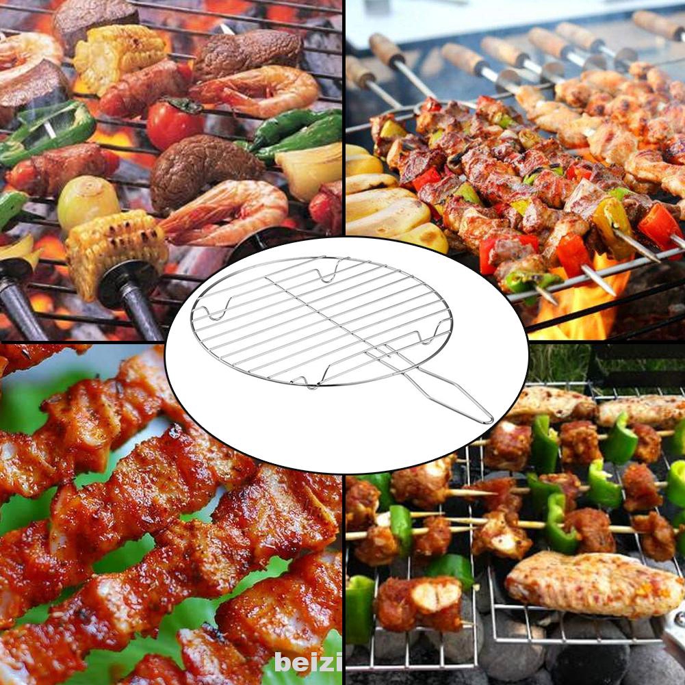 Vỉ Nướng Bbq Hình Tròn Bằng Thép Không Gỉ