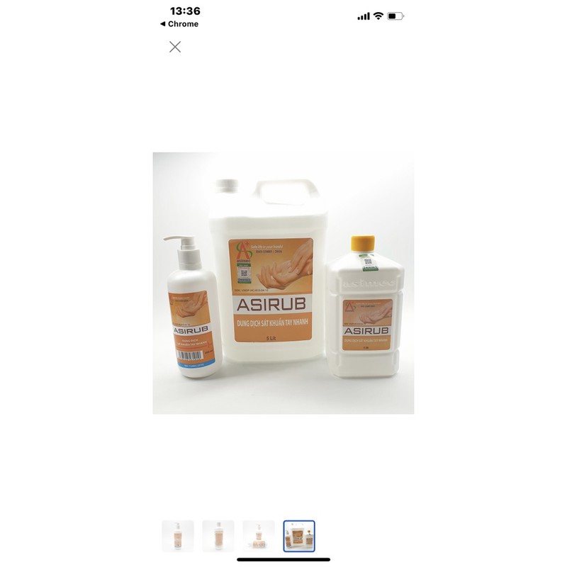 dung dịch sát khuẩn tay nhanh asirub 500ml (rửa tay khô) | BigBuy360 - bigbuy360.vn