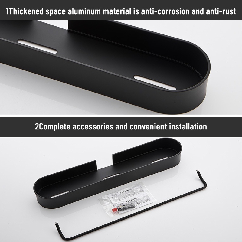 QQ Giá Đỡ Dầu Gội 2 Trong 1 Gắn Tường Tiện Dụng Cho Phòng Tắm / Nhà Bếp