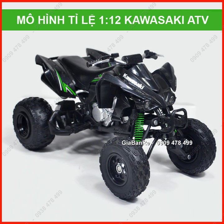 Xe Mô Hình Tỉ Lệ 1:12 - Kawasaki 4 Bánh Atv400 - Newray -  8702 - không box