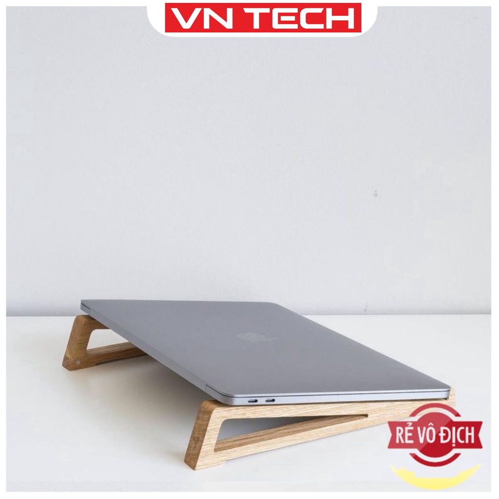 Kệ Macbook Bằng Gỗ ❤️ Đế Tản Nhiệt Cho Laptop Gỗ Thông Tinh Tế Kiểu Hình Tam Giác Giá Luôn Tốt Nhất