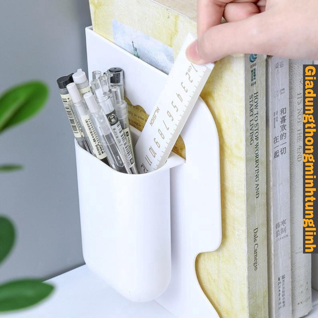 Kệ Sách Để Bàn Đa Năng Nhựa Dẻo - Giá sách nhỏ gọn và có thể gấp gọn/kéo dài giúp tăng khả năng lưu trữ