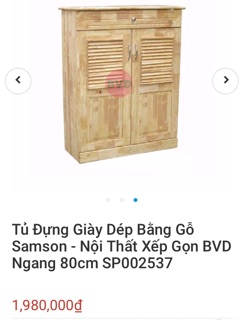 Tủ giày gỗ 80cm