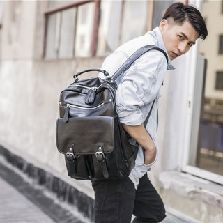 Balo da nam nữ gu6866 ✨ chất da mềm siêu bền thời trang hàn quốc