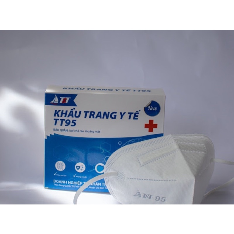 Khẩu Trang Chính Hãng T&amp;T MASK [ Hộp 10 chiếc] .Không Van Thở