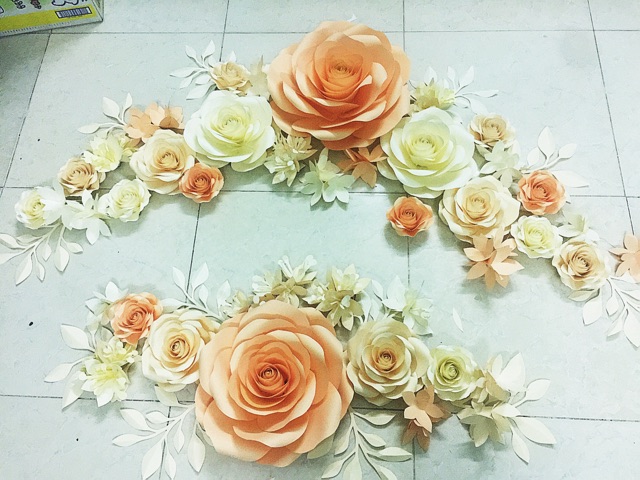 Set 30 bông giấy backdrop