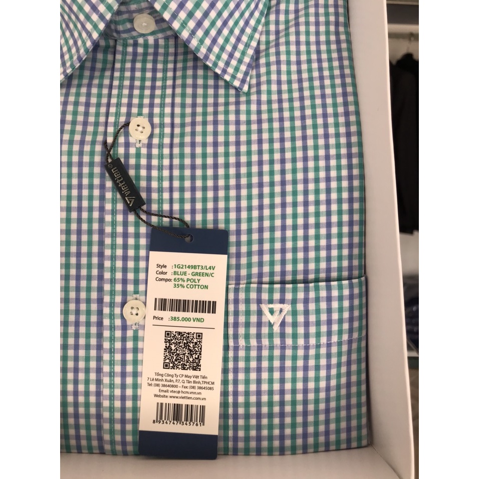 Áo sơ mi dài tay hiệu Việt tiến form regular | BigBuy360 - bigbuy360.vn