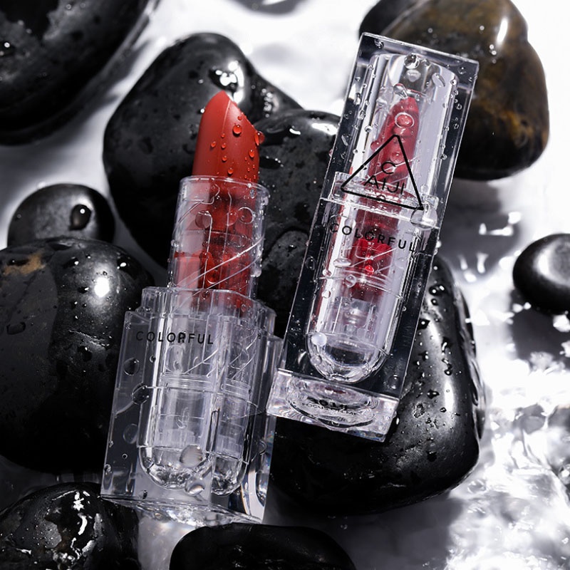 Son Môi Thỏi Nhỏ CAIJI Màu Đẹp Chống Thấm Nước Không Dính Ly, Lâu Trôi, Trang Điểm Môi Nhanh, Lên Màu Đẹp