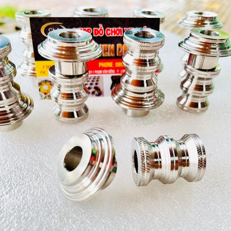 Cục canh bánh xe sirius một cặp trước sau inox 304 gắn như zin