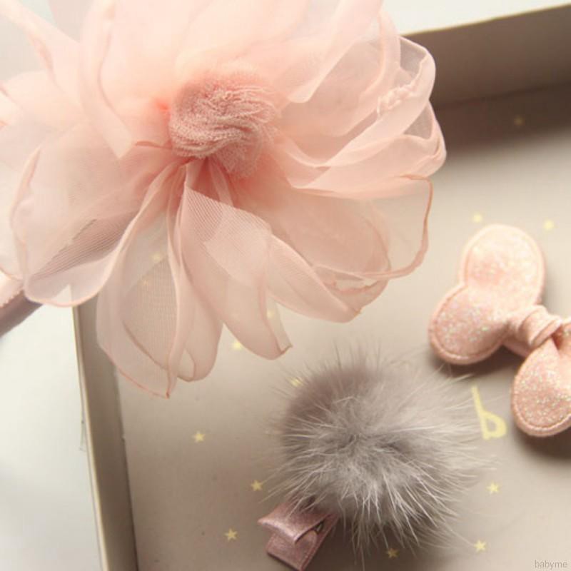 Bộ băng đô dây buộc tóc kẹp tóc xinh xắn cho bé gái