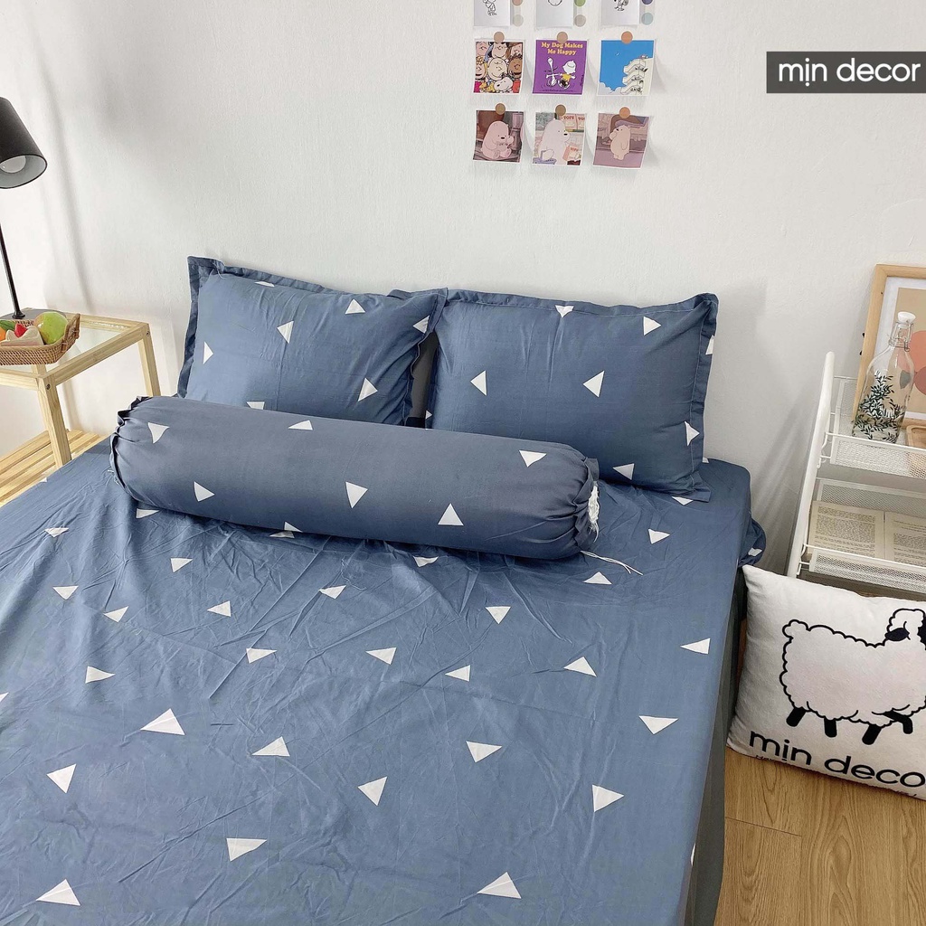 Bộ ga giường vỏ gối cotton 3d, bộ ga gối cotton mềm mịn nhiều họa tiết | BigBuy360 - bigbuy360.vn