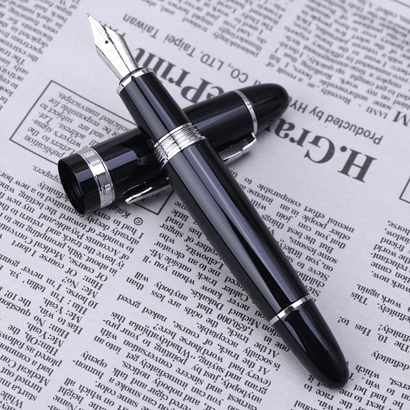 Bút Máy Jinhao 159 Màu Đen Và Bạc Dành Cho Ngòi Bút M