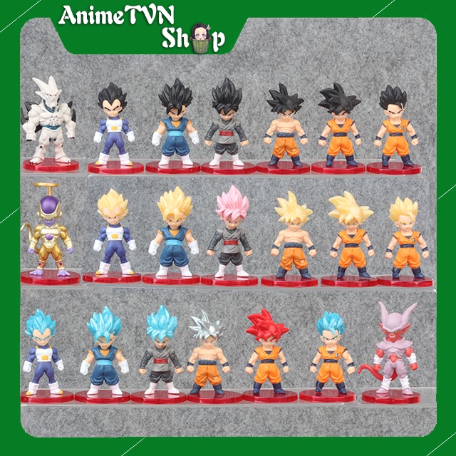 (Có lẻ) Mô hình nhựa mẫu nhỏ Anime Manga Dragon Ball - 7 viên ngọc rồng - Chibi dễ thương 6~7cm (Loại 3 - Rẻ)