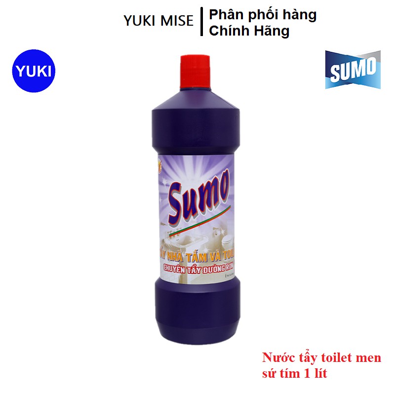 ⚡️Sạch Bóng ⚡️Nước tẩy nhà tắm và men sứ tím SUMO1000ml YUKI phân phối Chính Hãng💯