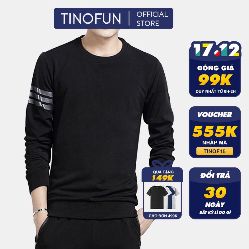 Áo thun nam mùa đông Áo sweater nam TINOFUN Áo dài tay nam giữ nhiệt mùa đông chất vải co dãn thể thao cao cấp 8 màu