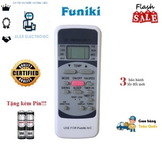 Điều khiển điều hòa Funiki- Hàng tốt các dòng SC SH HSC 09 12 18 24 Tặng kèm Pin!!!BH 6 tháng