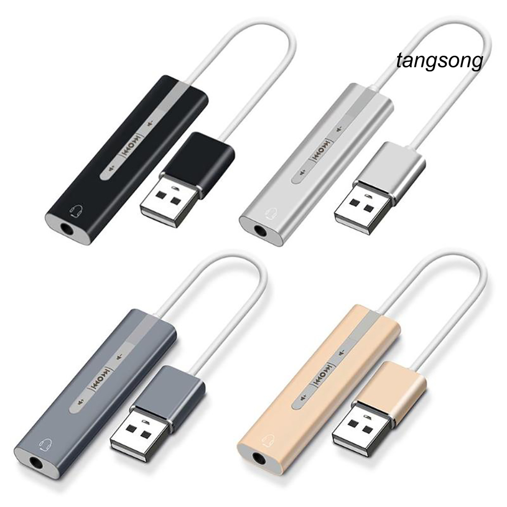 Card Âm Thanh Chuyển Đổi Cổng Usb Sang 3.5mm 7.1 Ts-2 Trong 1