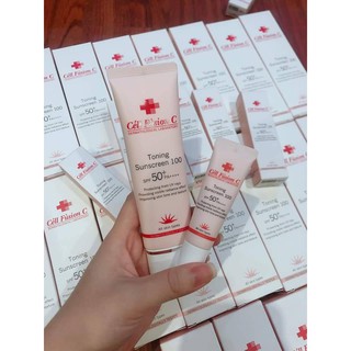 [50ml tặng 10ml] Kem chống nắng Cell hồng CELL FUSION C TONING SUNSCREEN