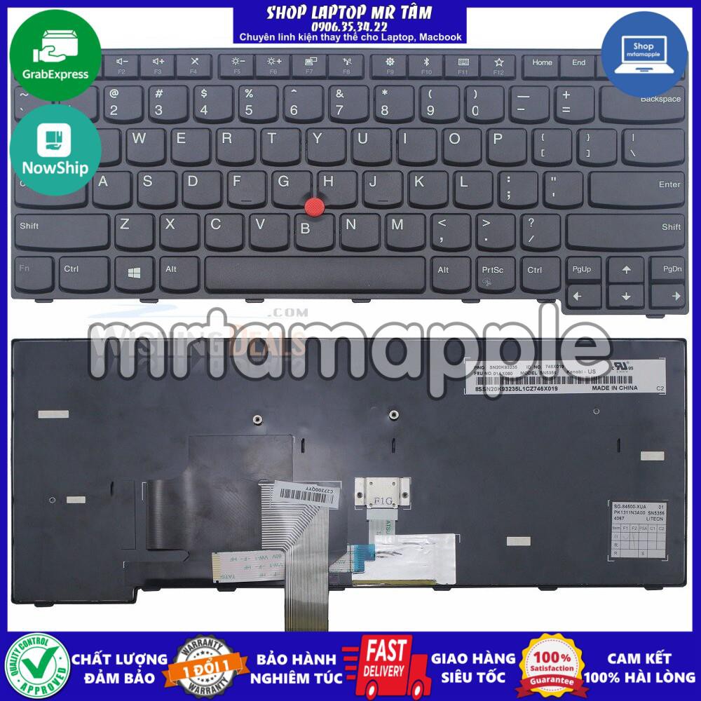 (KEYBOARD) BÀN PHÍM LAPTOP LENOVO E470 dùng cho ThinkPad Edge E470 E470C E475