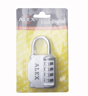 Ổ KHÓA SỐ ALEX LOẠI 4 SỐ CÀI ĐẶT
