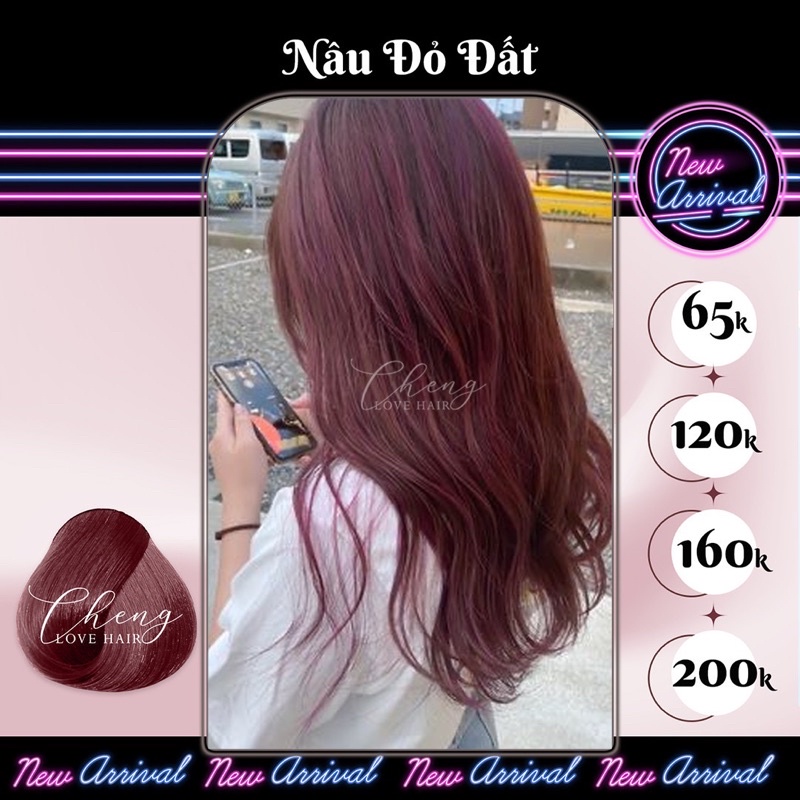 Thuốc nhuộm tóc màu NÂU ĐỎ ĐẤT không cần tẩy tóc | Chenglovehairs, Chenglovehair, Chengloveshair