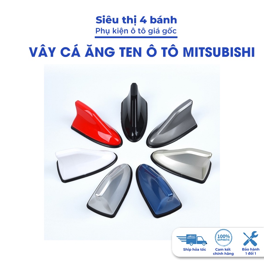 Vây cá ăng ten ô tô Mitsubishi Xpander Attrage Outlander, angten vây cá mập ô tô đế cao su cao cấp công nghệ Nhật Bản