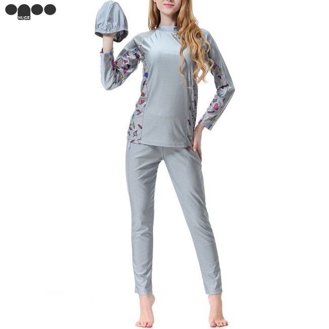 Đồ Bơi Nữ Tay Dài In Họa Tiết Thời Trang | BigBuy360 - bigbuy360.vn