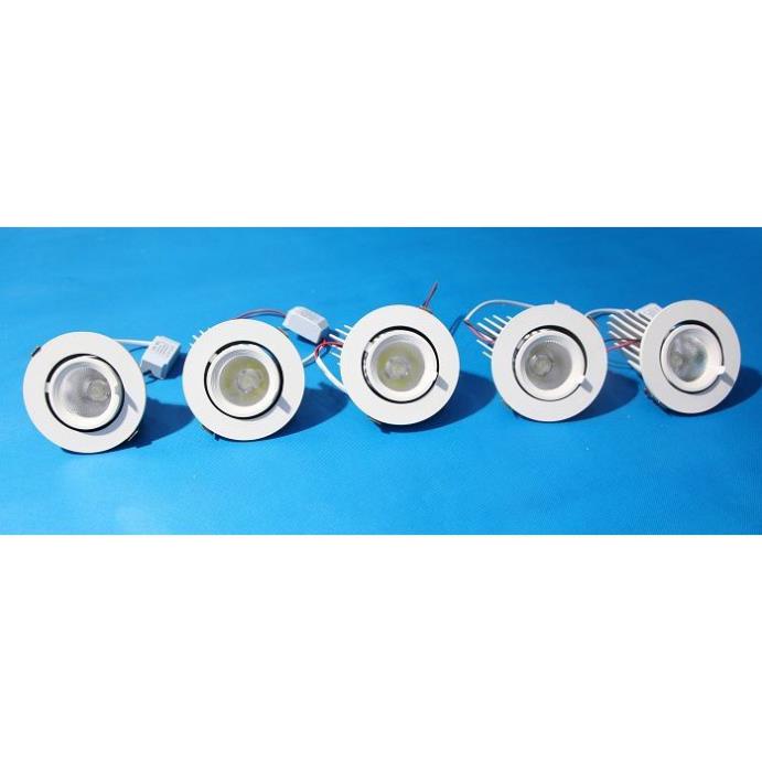 Combo 3 Đèn Led âm trần đế xoay 360 độ 20w, đèn soi tranh, đèn trang trí shop