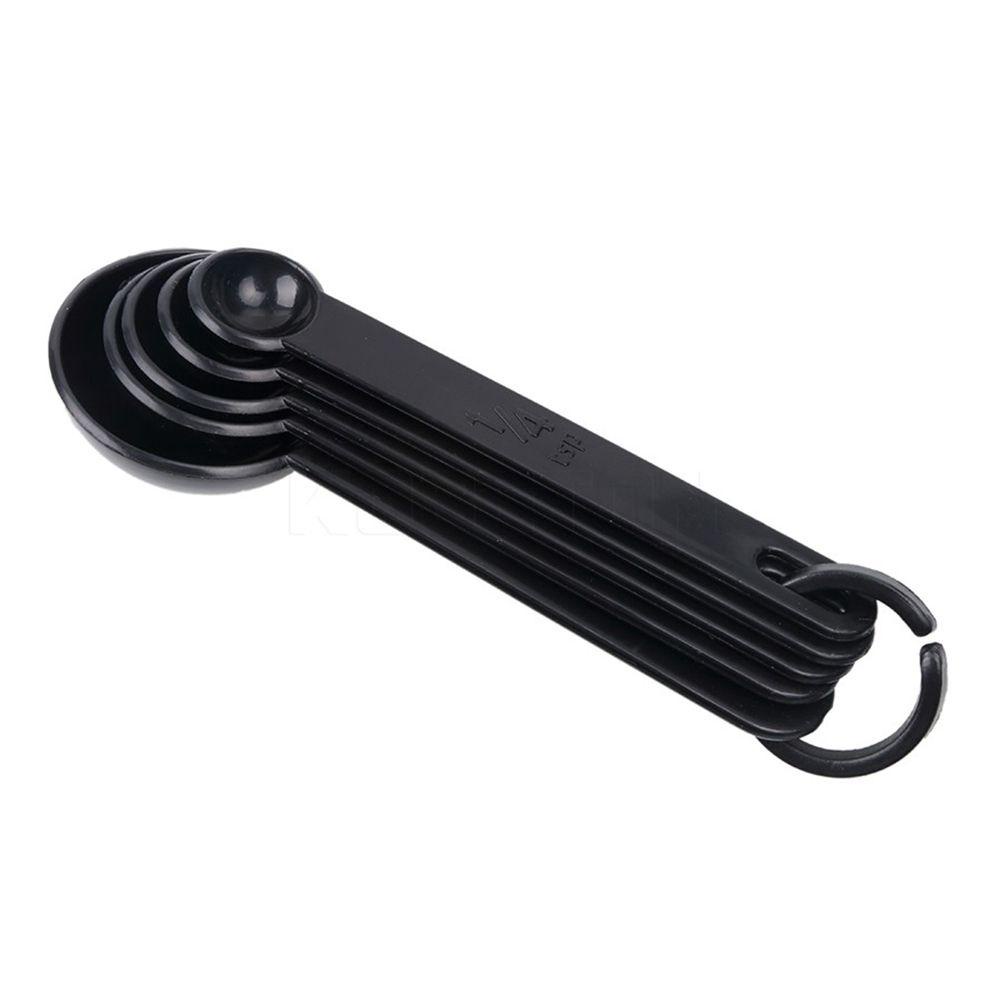 Bộ Muỗng Đo Lường Bằng Nhựa Màu Đen Chuyên Dụng Cho Pha Cà Phê