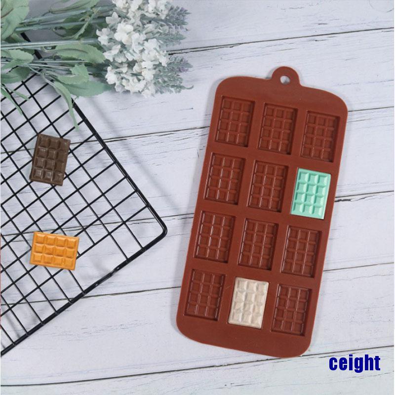 Khuôn Silicone 12 Ngăn Làm Kẹo / Sô Cô La Chuyên Nghiệp